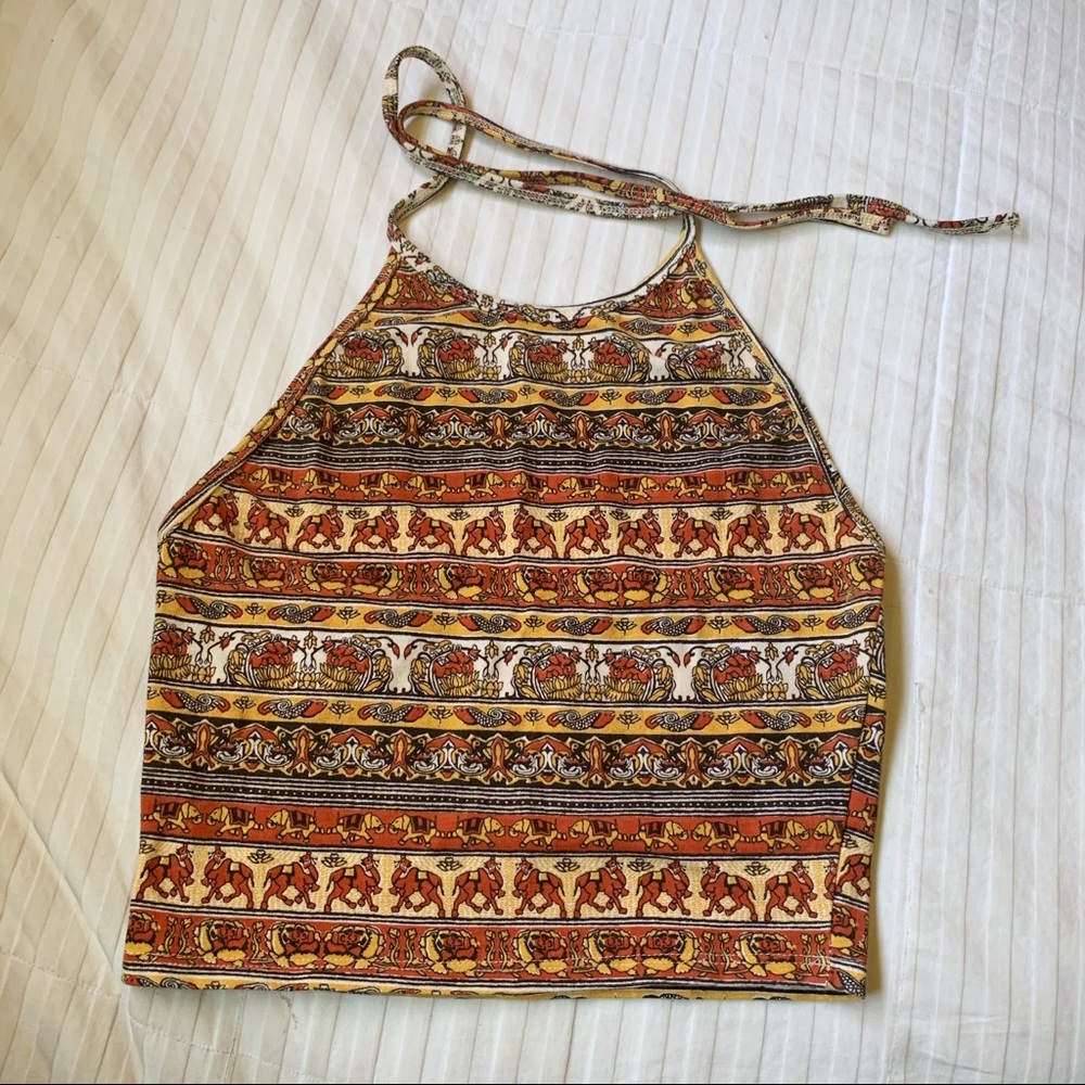UO Elephant Crop Halter Top